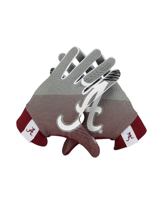 Nike Stadium (alabama) Football Gloves in Gray for Men Lyst